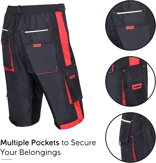 Men’s MTB Cycling Shorts – Padded, Baggy, with Detachable Inner Lining