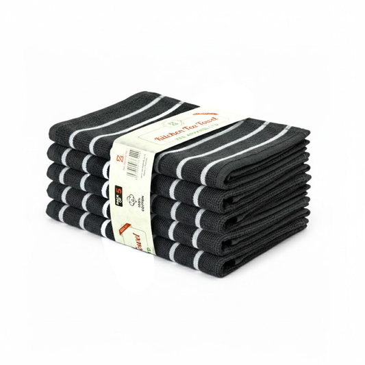 Kitchen Towels Pack of 5 – Ultra-Absorbent Microfibre Cloths