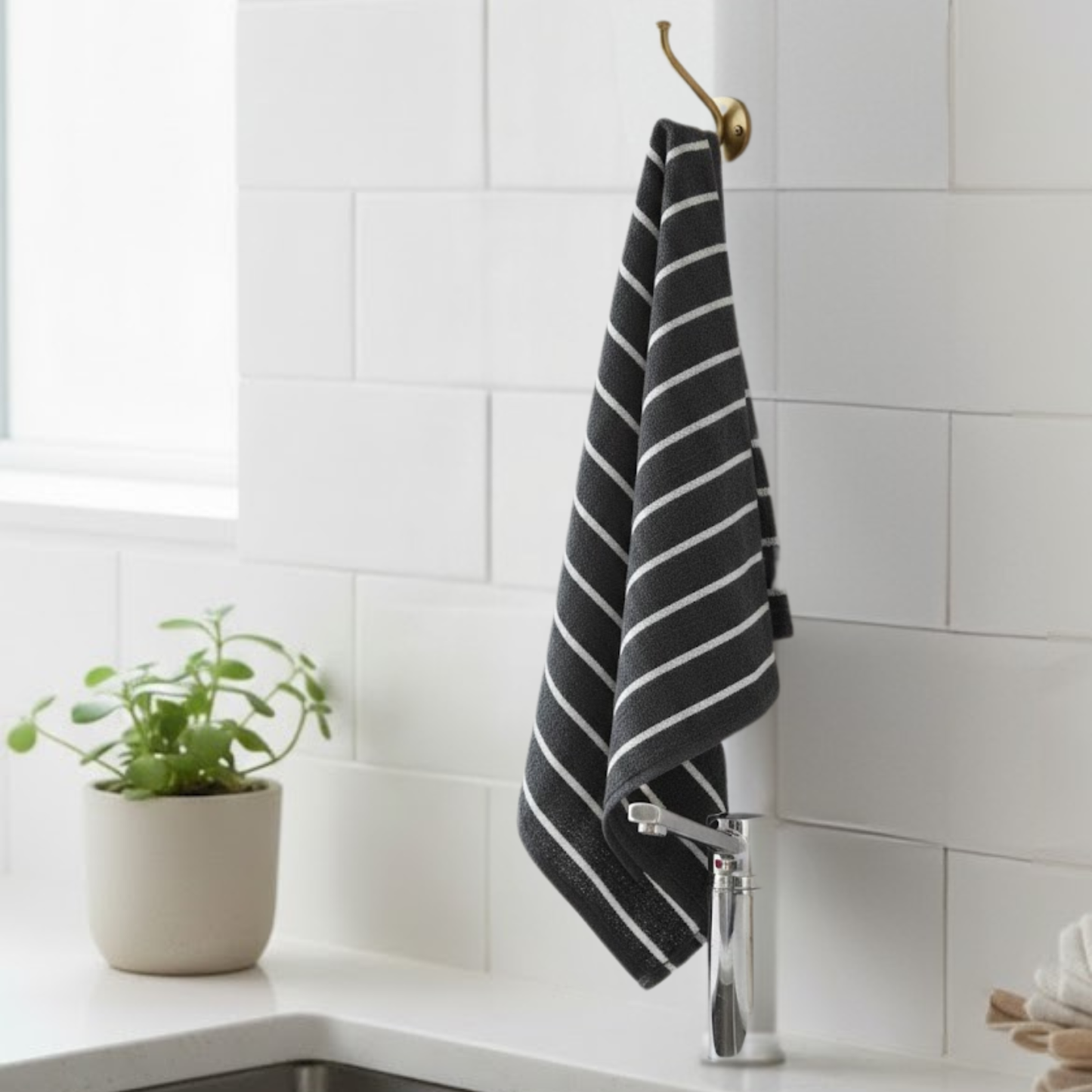 Kitchen Towels Pack of 5 – Ultra-Absorbent Microfibre Cloths